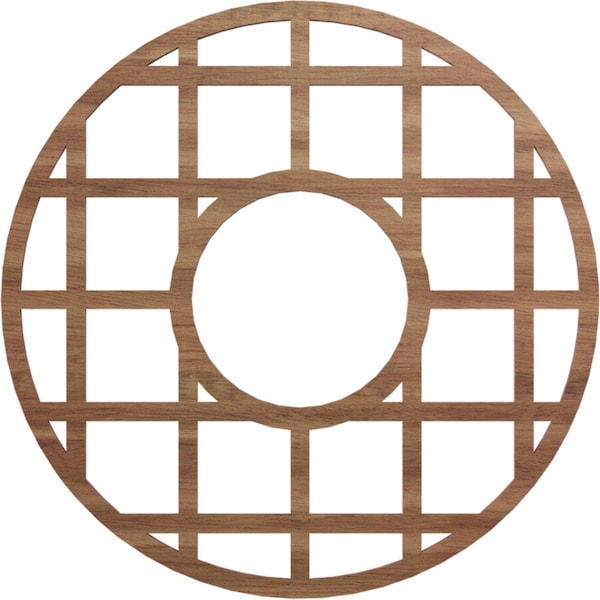 Ekena Millwork O'Neal Wood Fretwork Pierced Ceiling Medallion, Walnut, 20"OD x 7 1/4"ID x 1/4"T CMWP20X20X0250ONWA - main